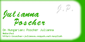 julianna poscher business card